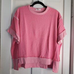 Zenana Bubblegum Pink Relaxed Fit T-Shirt
